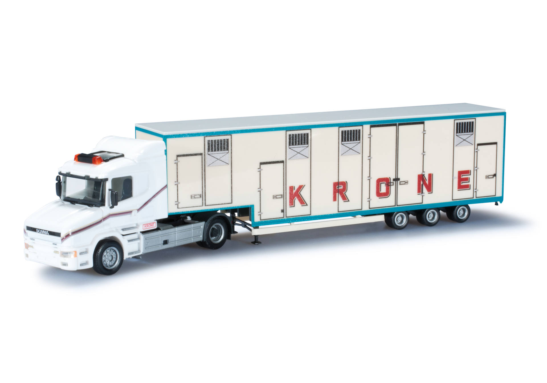 Herpa Scania Hauber Koffer Sattelzug Circus Krone