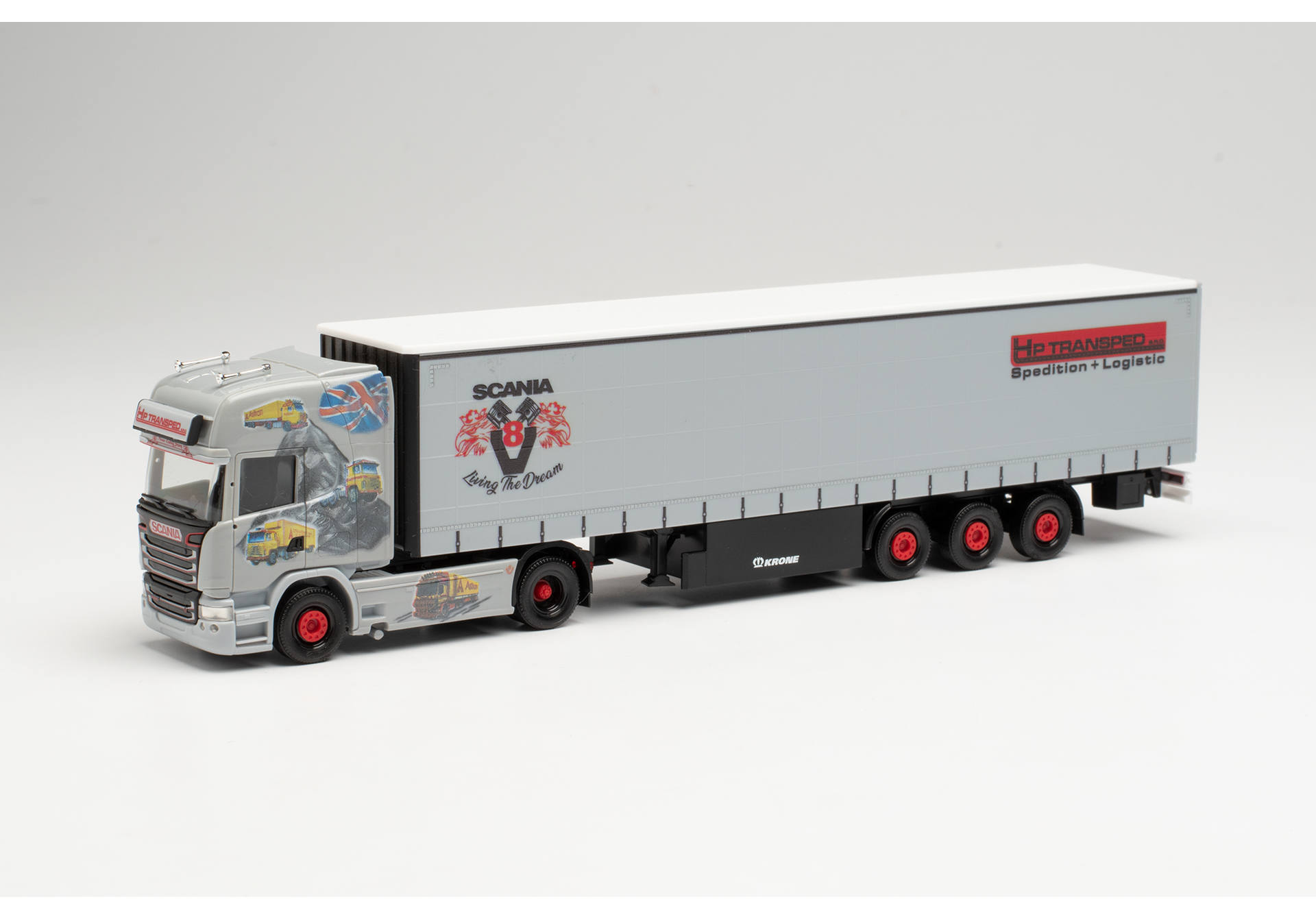 Herpa Scania R Tl Gardinenplanen Sattelzug Hp Transped History