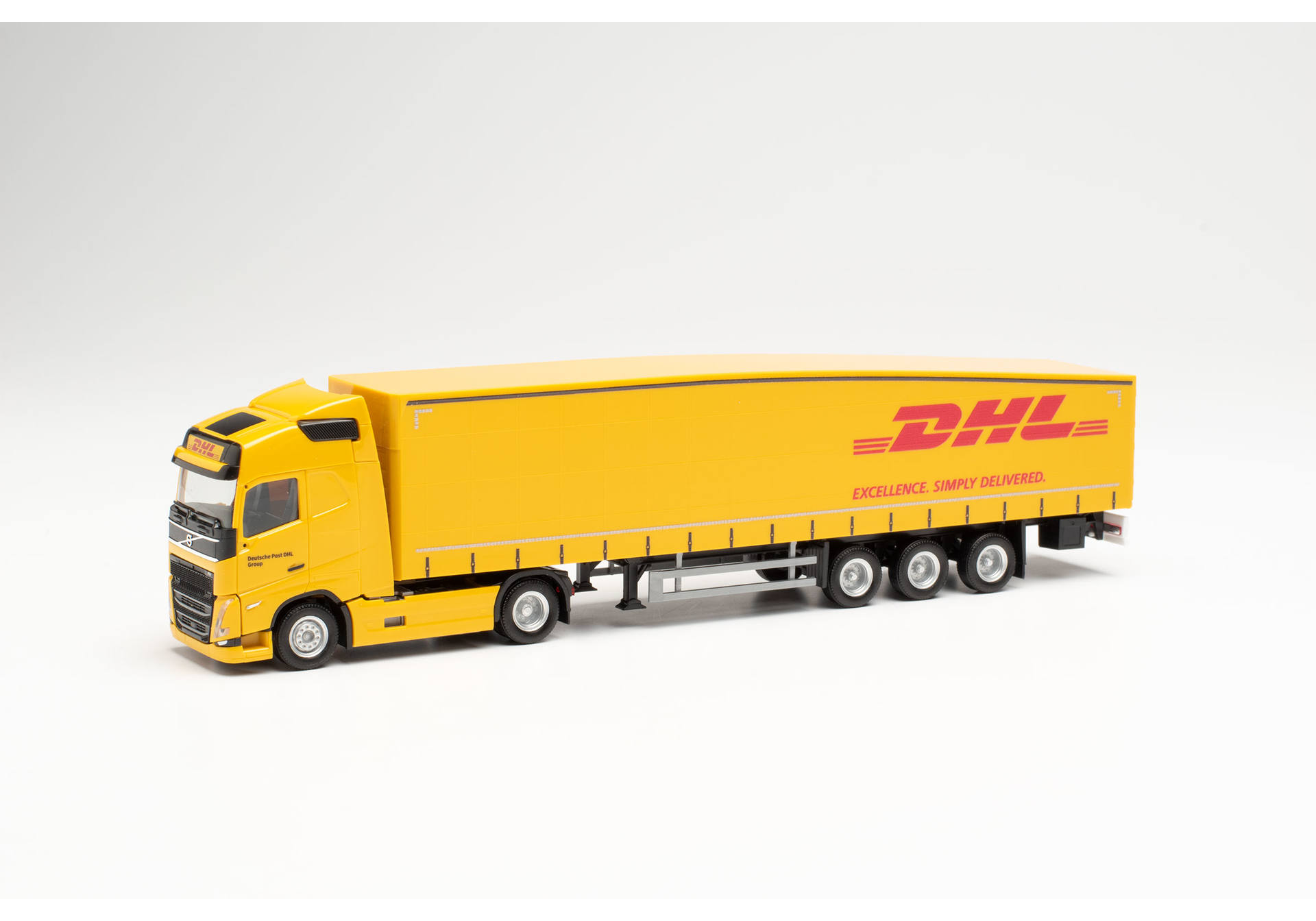 Herpa Volvo FH Gl 2020 Schmitz Ecoflex Semitrailer DHL 314626