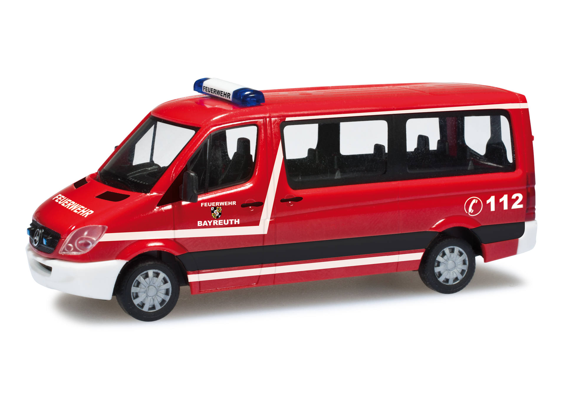 Herpa Mercedes Benz Sprinter Bus Feuerwehr Bayreuth 910842