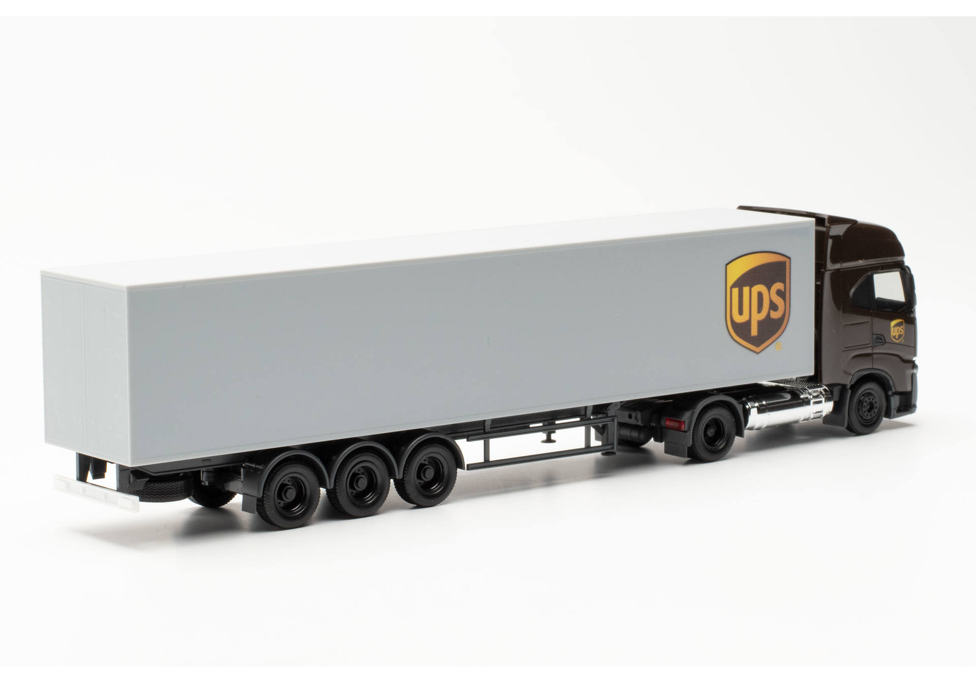 Herpa Iveco S Way Lng Box Semitrailer Ups