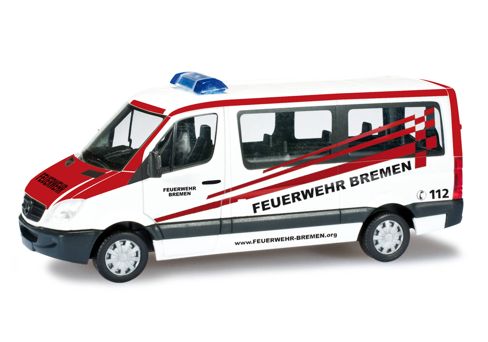 Herpa Mercedes Benz Sprinter Bus MTF Bremen Fire Department 090780