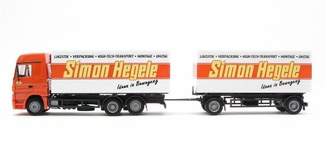 Herpa Mercedes Benz Actros Lh Wechselkoffer H Ngerzug Simon Hegele