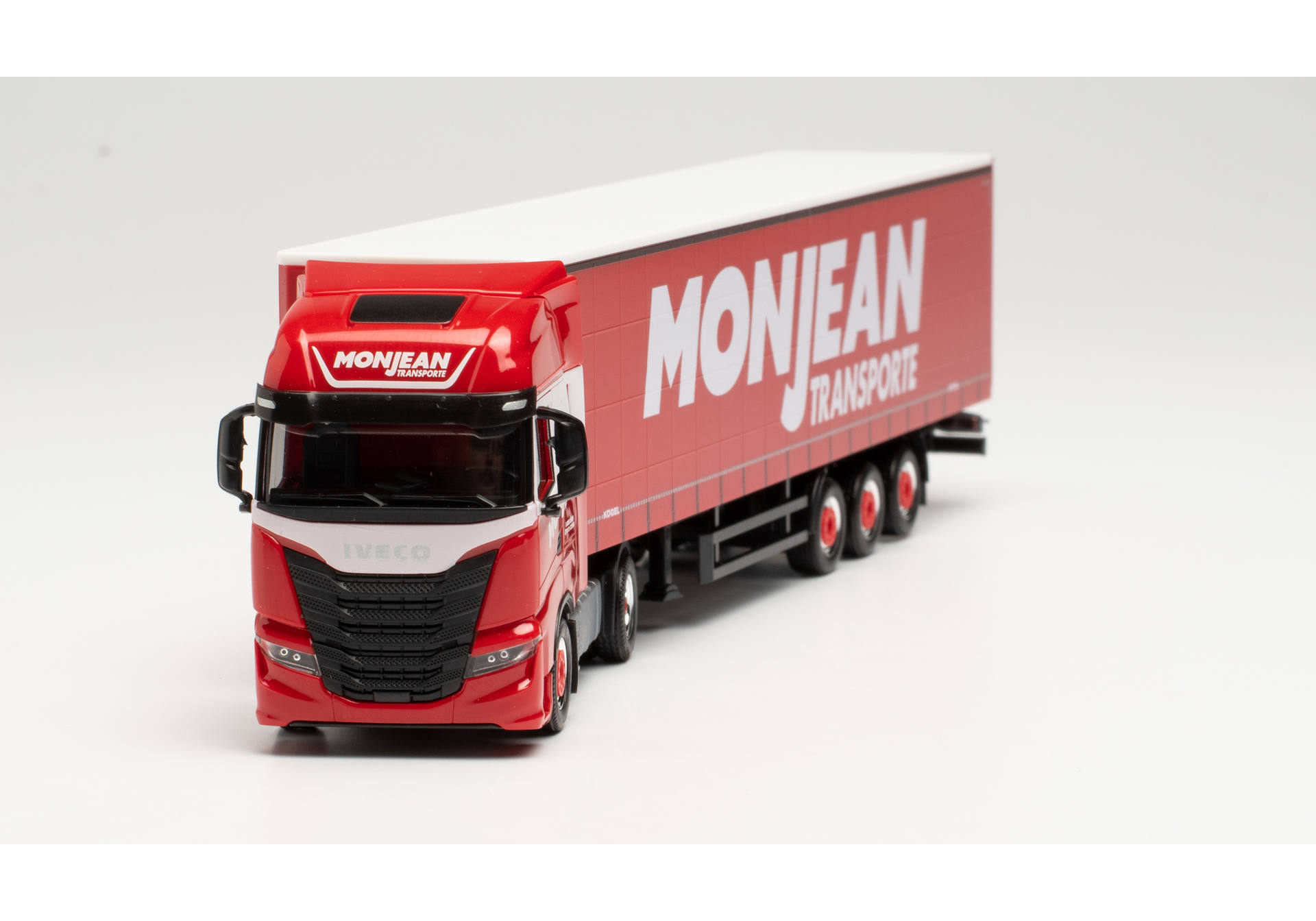 Herpa Iveco S Way Gardinenplanen Sattelzug Monjean 314060