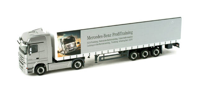 Herpa Mercedes Benz Actros Lh Gardinenplanen Sattelzug Profidrive