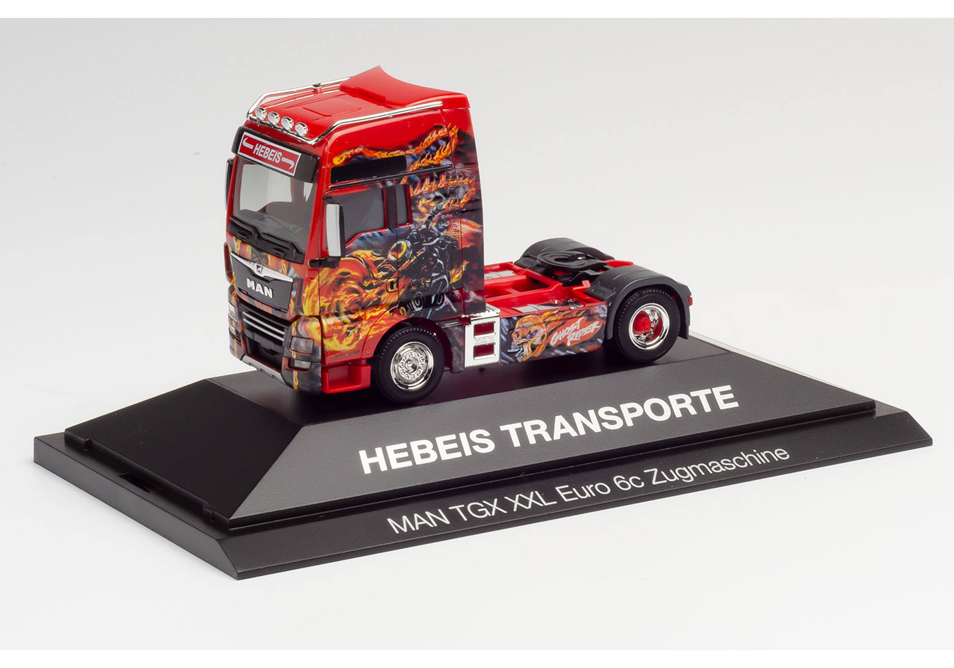 Herpa MAN TGX XXL Euro 6c Zugmaschine Hebeis Transporte 111027