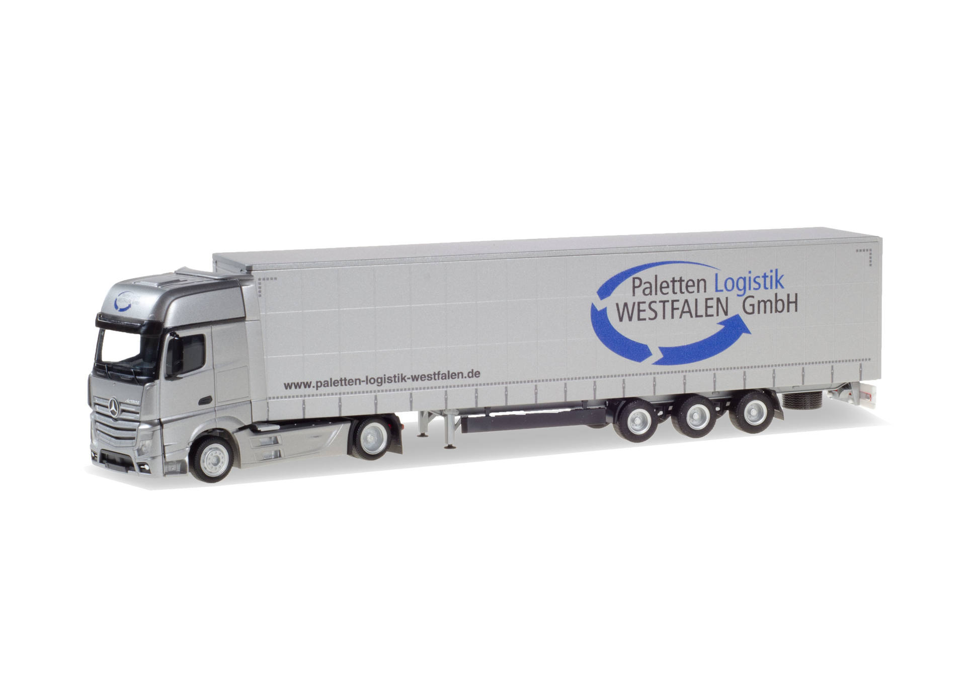 Herpa Mercedes Benz Actros Gigaspace Gardinenplanen Sattelzug