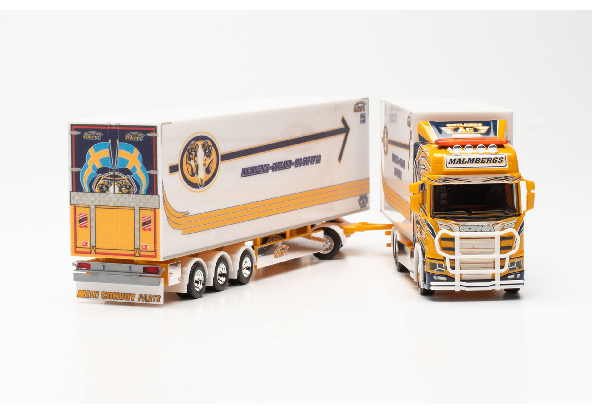 Herpa Scania Cr Hd Schwedencombi Malmbergs Akeri Schweden Visby