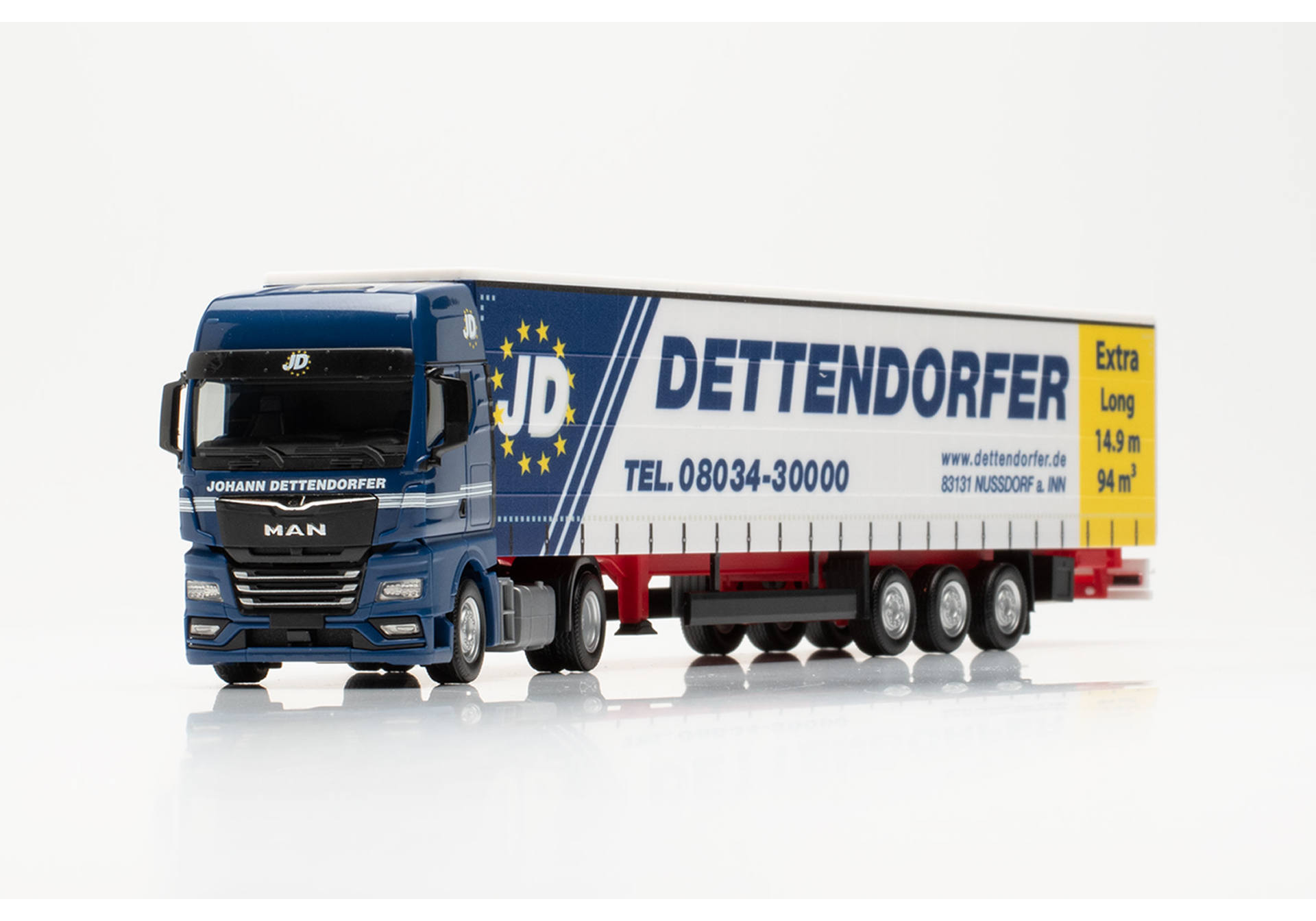 Herpa Man Tgx Gx Gardinenplanen Sattelzug M Dettendorfer Bayern