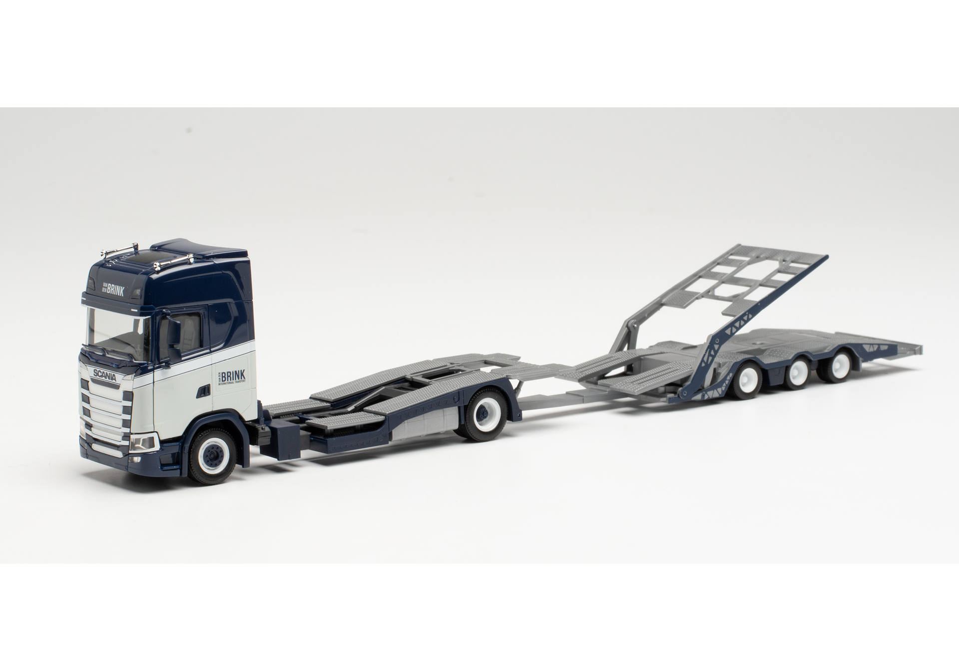 Herpa Scania CS 20 HD LKW Transporter Hängerzug van den Brink 313742