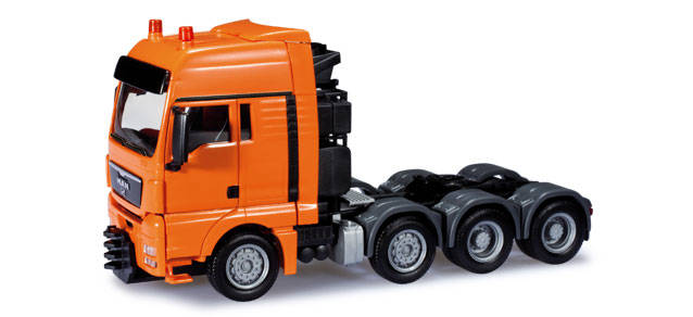 Herpa Man Tgx Xxl Schwerlastzugmaschine Hellrotorange