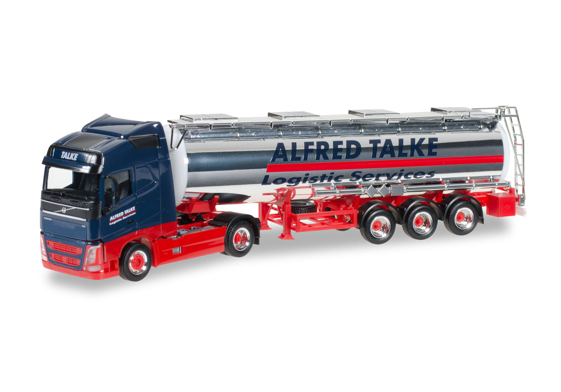 Herpa Volvo Fh Gl Chromed Tank Semitrailer Talke