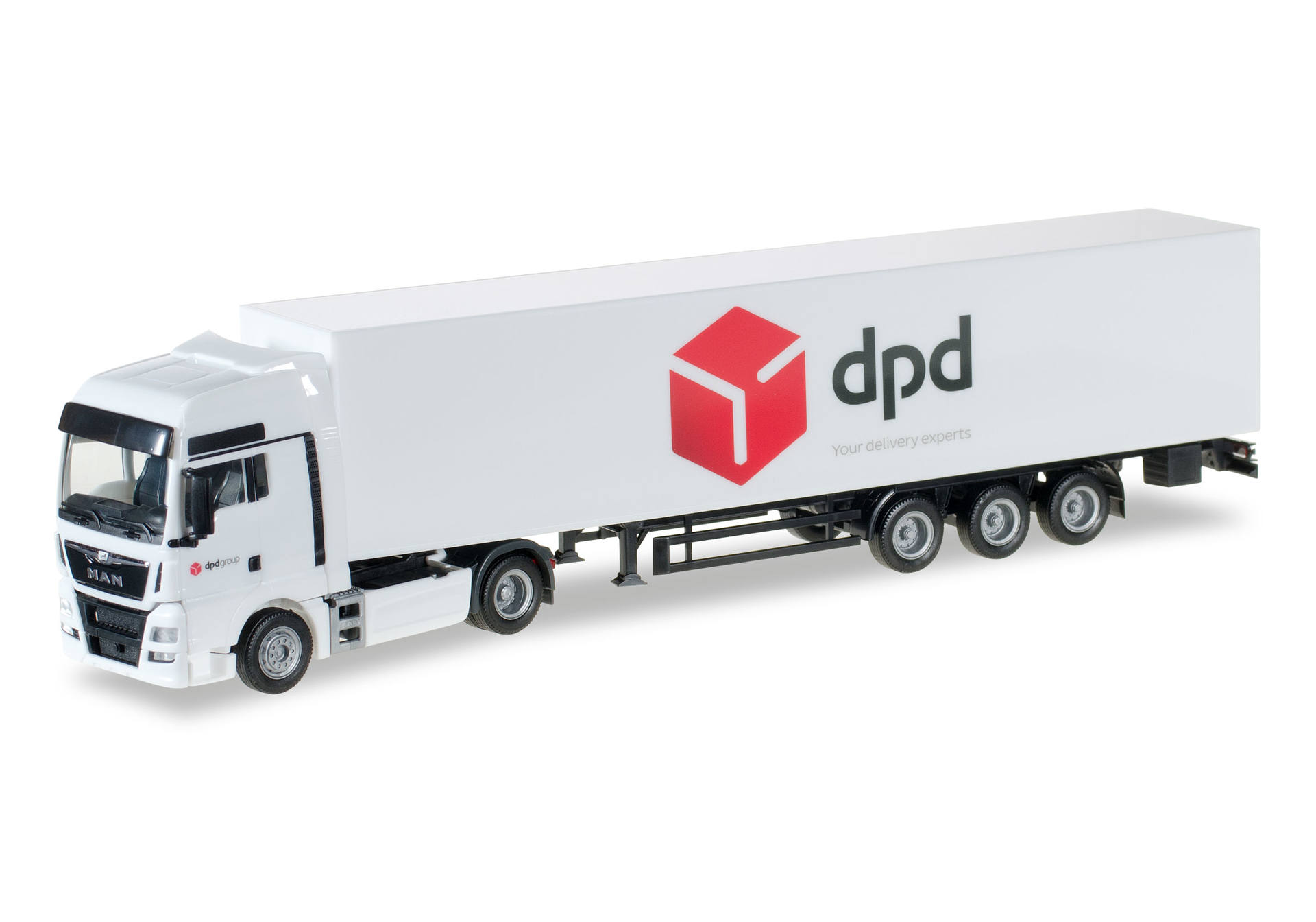 Herpa Man Tgx Xxl Euro Box Semitrailer Dpd