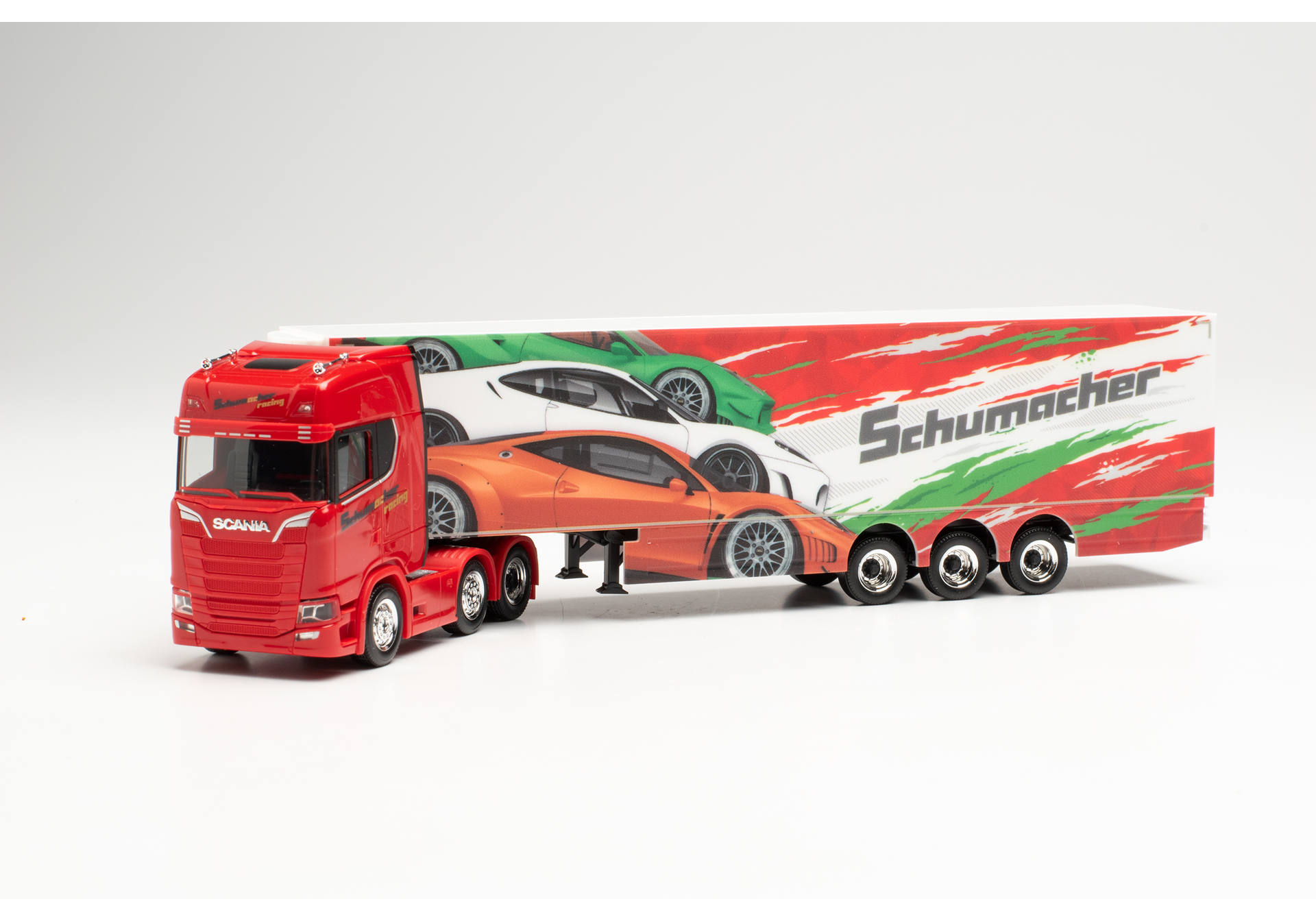 Herpa Scania Cs Hd K Hlkoffer Sattelzug Schumacher W Rselen