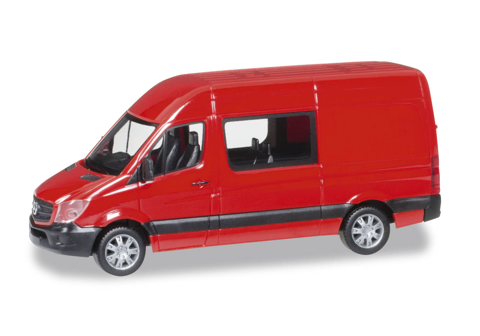 Herpa Mercedes Benz Sprinter Halbbus Hochdach Rot