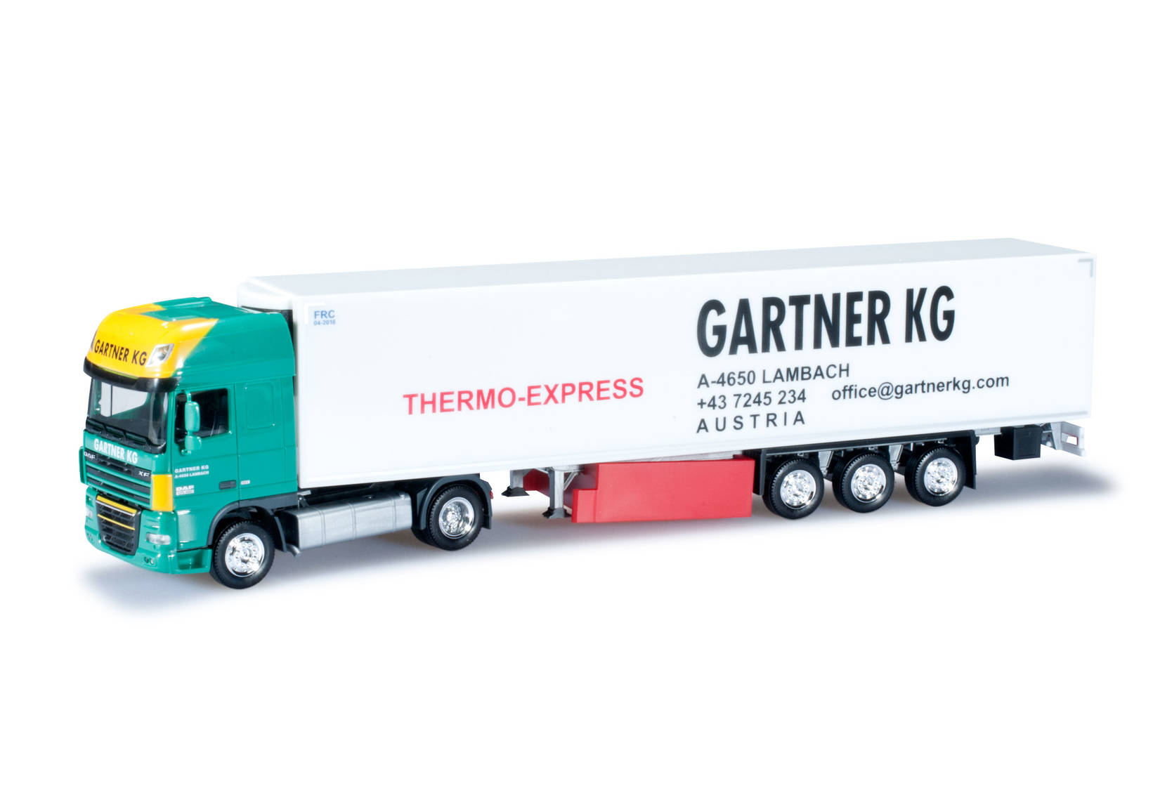 Herpa Daf Xf Ssc K Hlkoffersattelzug Gartner