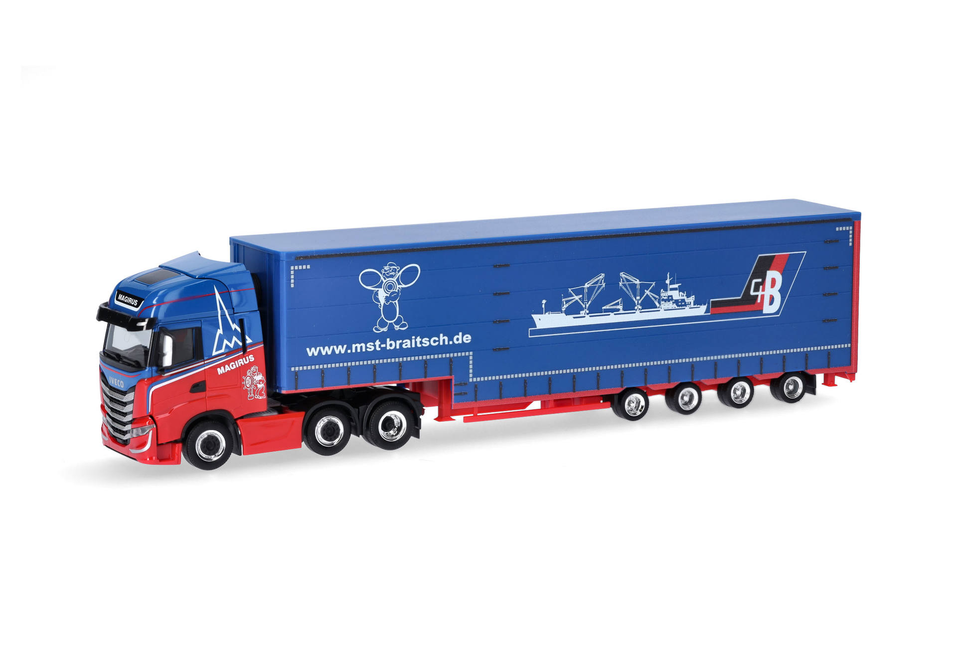 Iveco S-Way volume curtain canvas semitrailer "Braitsch"