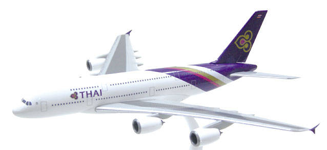 Thai Airways Airbus A380-800. This item comes / came in Wooster branded packaging.