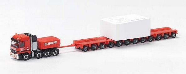 Mercedes-Benz Actros / Titan deep charging trailer train