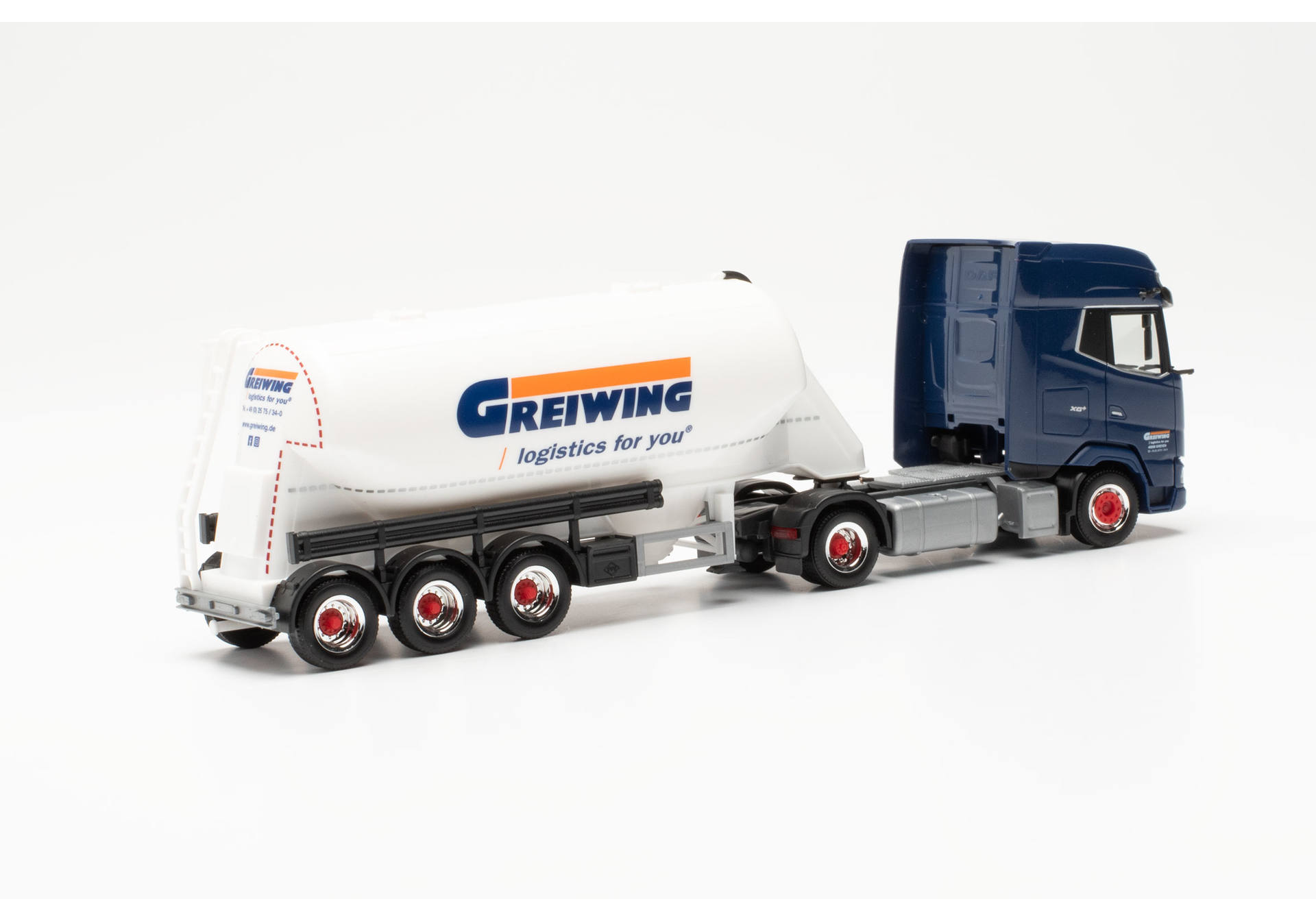 DAF XG+ bulk semitrailer "Greiwing" (North Rhine Westphalia/Duisburg)
