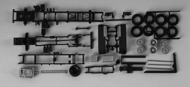 chassis for trucks MB Actros 3-axle with roll-off kinematics Content: 2 pcs.