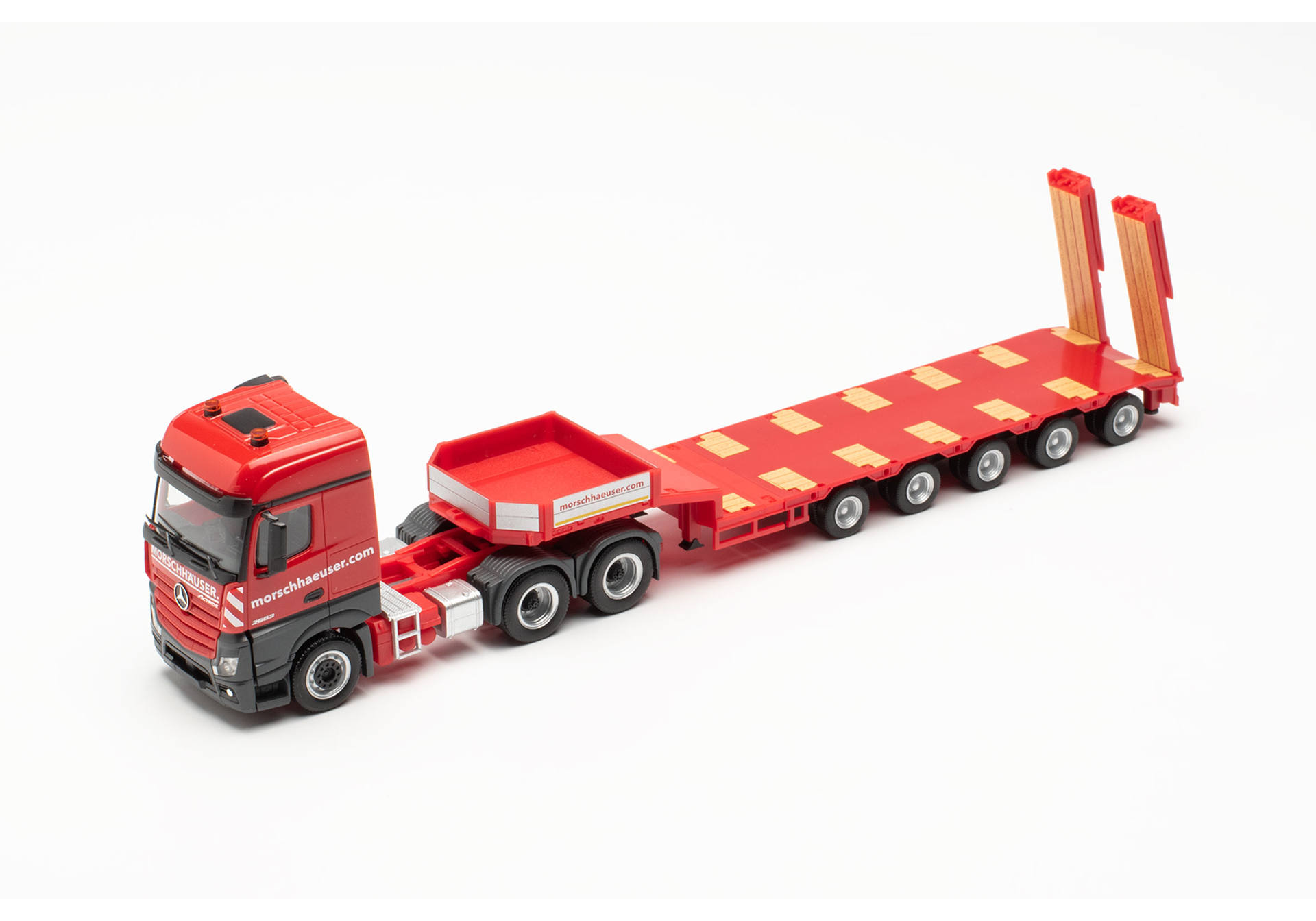 Mercedes-Benz Actros Bigspace 6x4 Semitieflade-Sattelzug "Morschhäuser" (Rheinland-Pfalz/Dörth)
