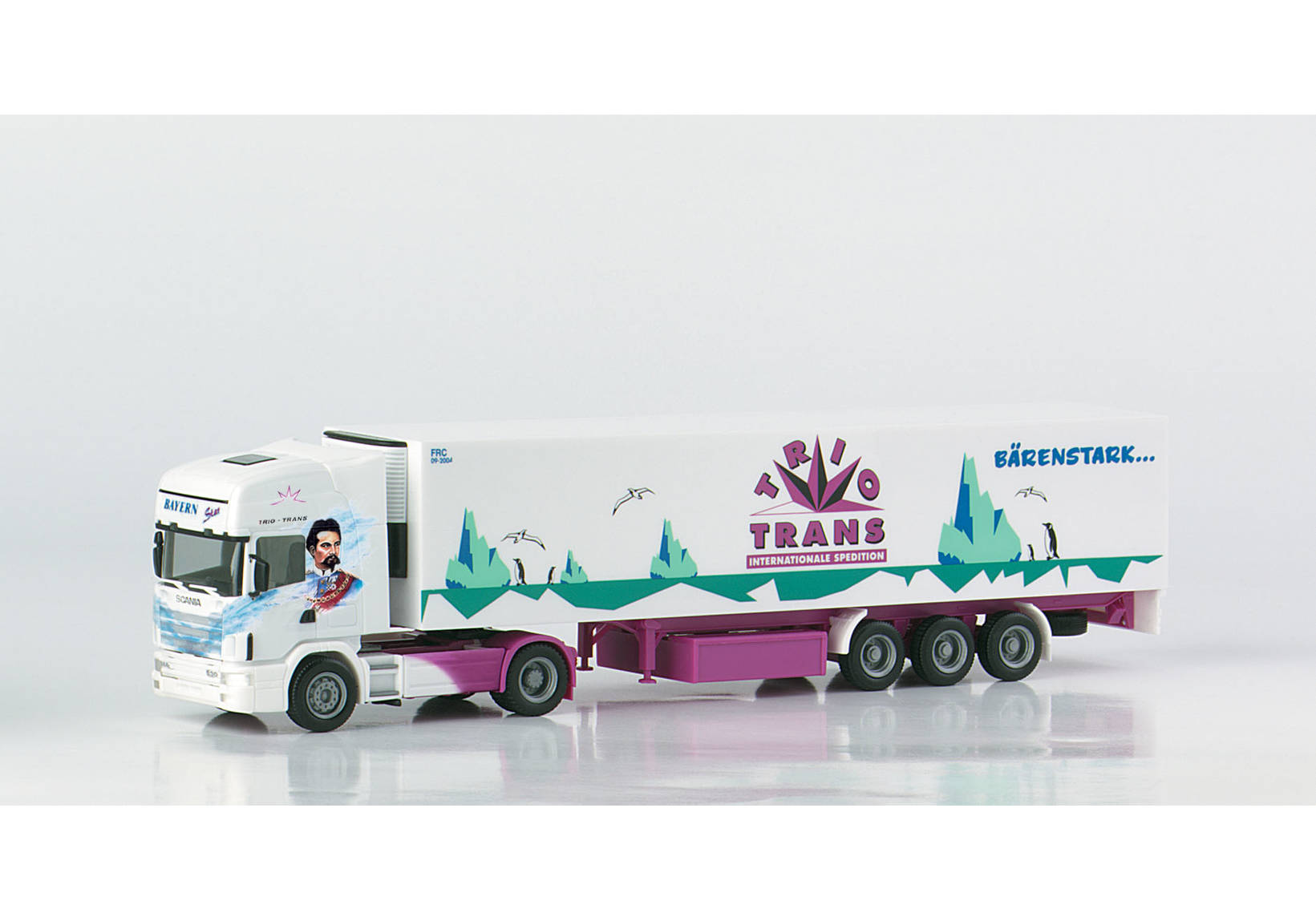 Scania 144 TL refrigeated box semitrailer "Bayern-Star"