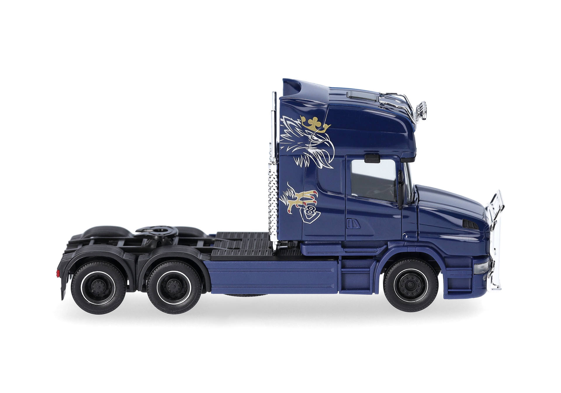 Scania Hauber 04 Topline rigid tractor 3axles, cobalt blue