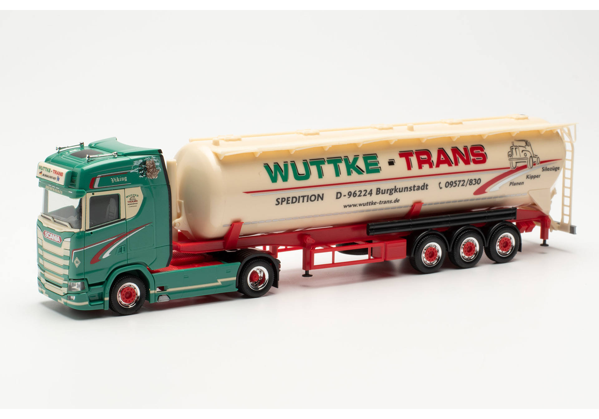 Scania CS 20 high roof silo semitrailer „Wuttke-Trans Burgkunstadt“
