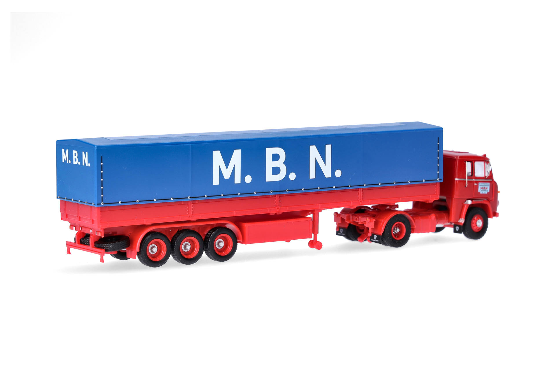 Scania LB 76 canvas semitrailer "M.B.N." (Niederlande/Sint Jacobi Parochie)