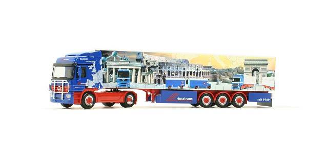 Mercedes-Benz Actros L Gardinenplanen-Sattelzug "Riwatrans-Jubiläum"