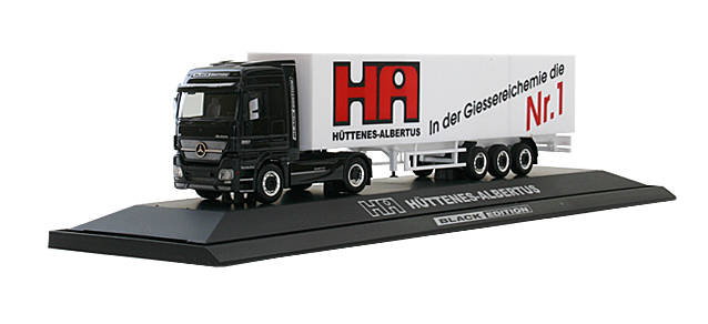 Mercedes-Benz Actros LH Eurokoffer-Sattelzug "Hüttenes-Albertus"