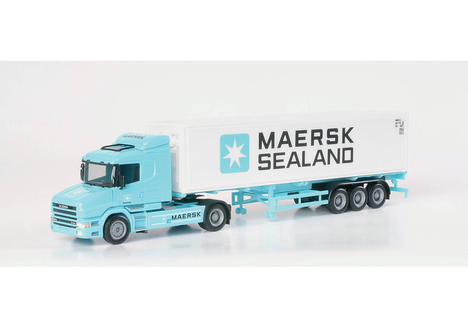 Scania conventional container semitrailer "Maersk/Seeland"
