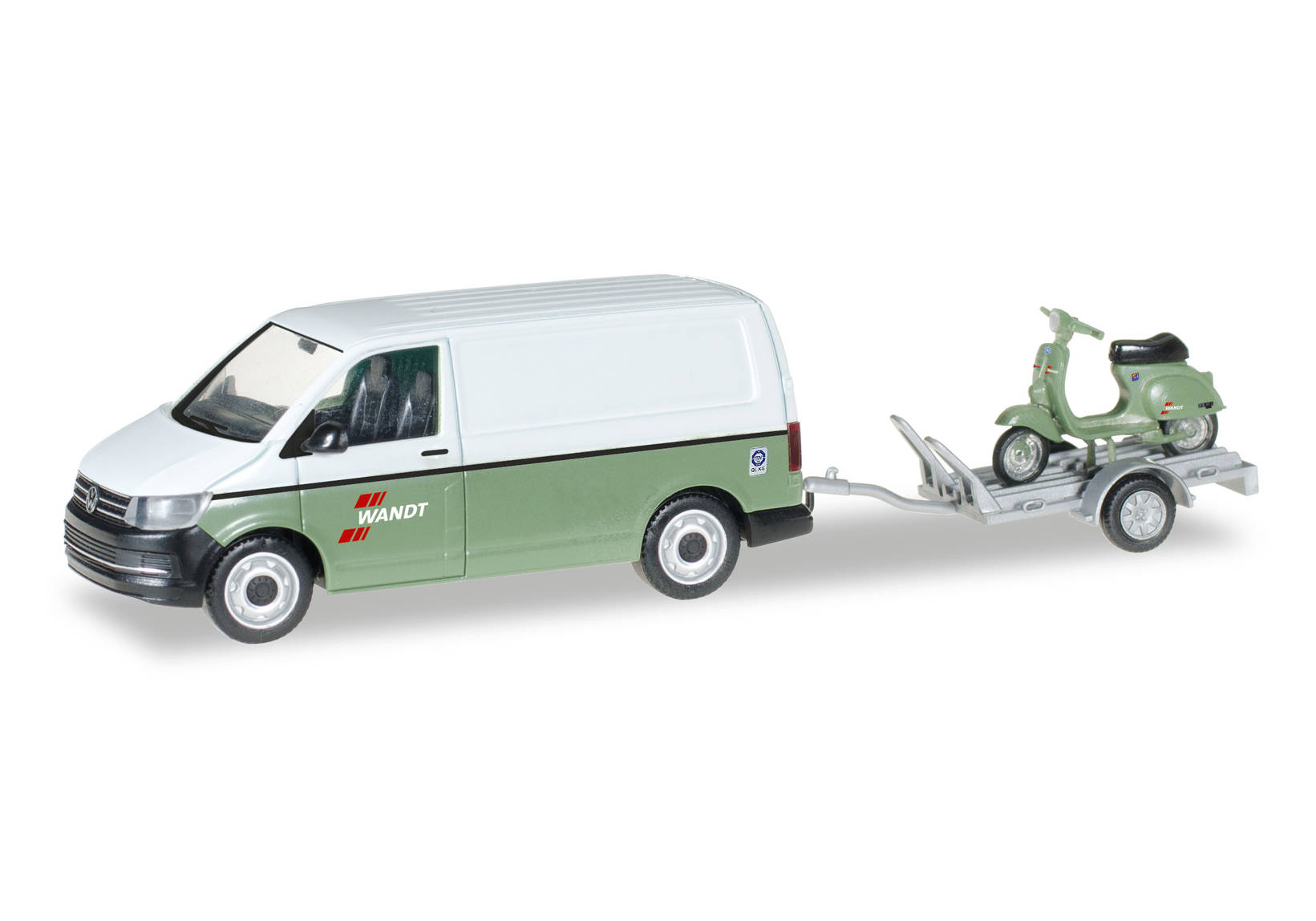 VW T6 Kasten mit Anhänger und Vespa "Spedition Wandt"