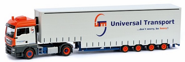Man TGX XXL Jumbogardinen-Planen-saddle train with Meusburger weirs 2A/4A