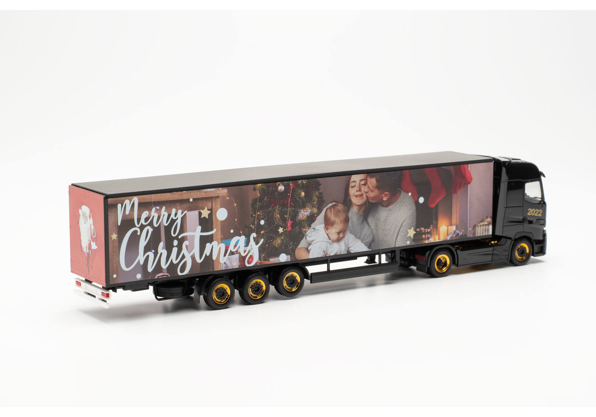 Renault T facelift 15-meter box semitrailer Herpa Christmas truck 2022