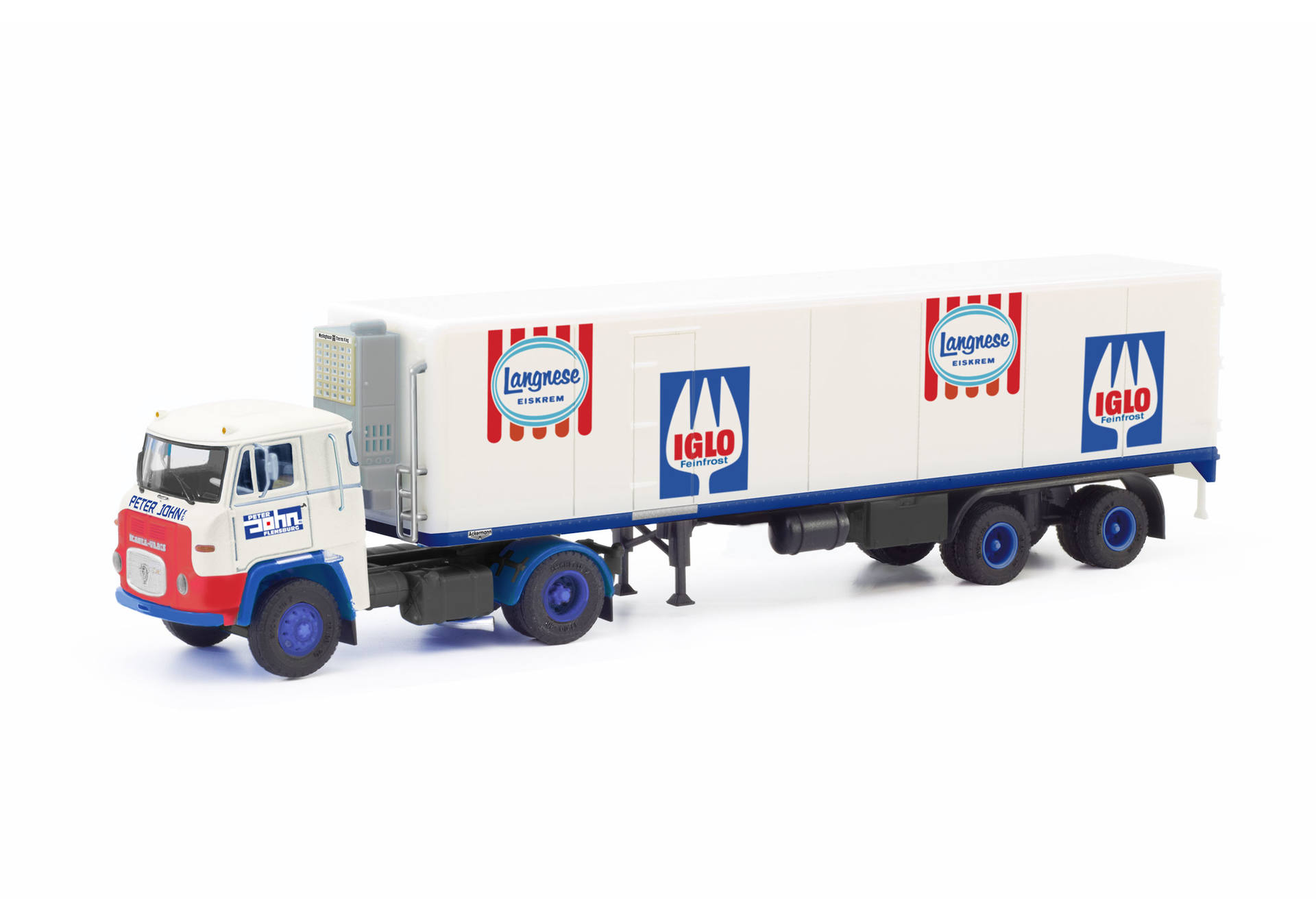 Scania Vabis LB 76 Kühlkoffer-Sattelzug "Peter John / IGLO"