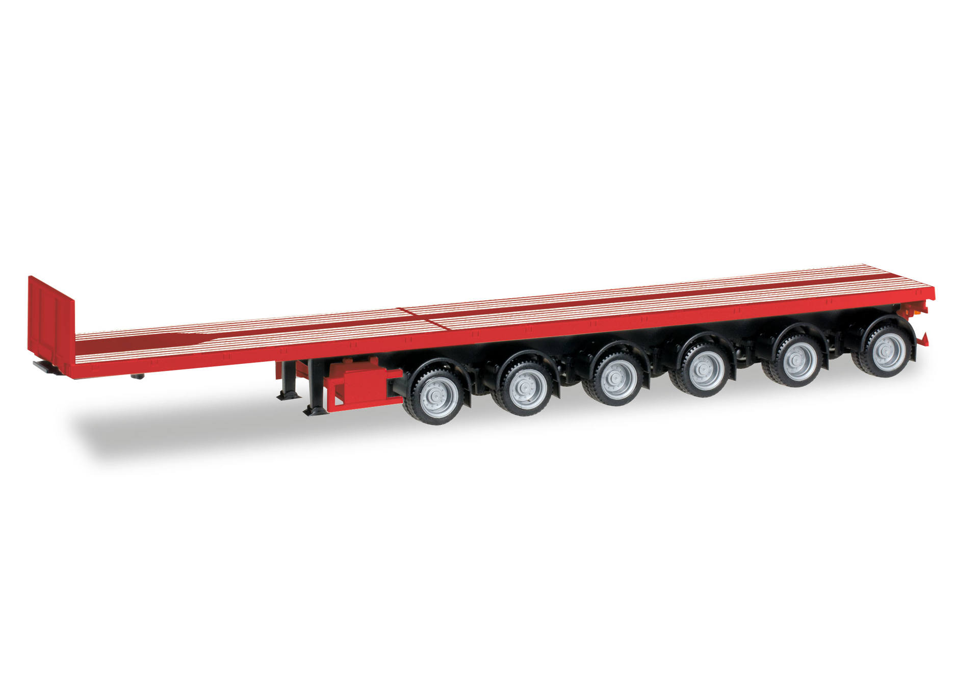 Nooteboom ballast trailer with 6 axle, red