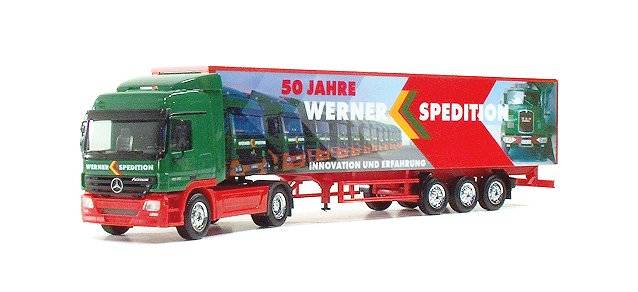 Mercedes-Benz Actros L curtain canvas semitrailer "Werner"