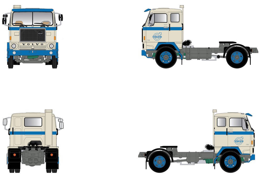 Volvo F 88 4x2 rigid tractor