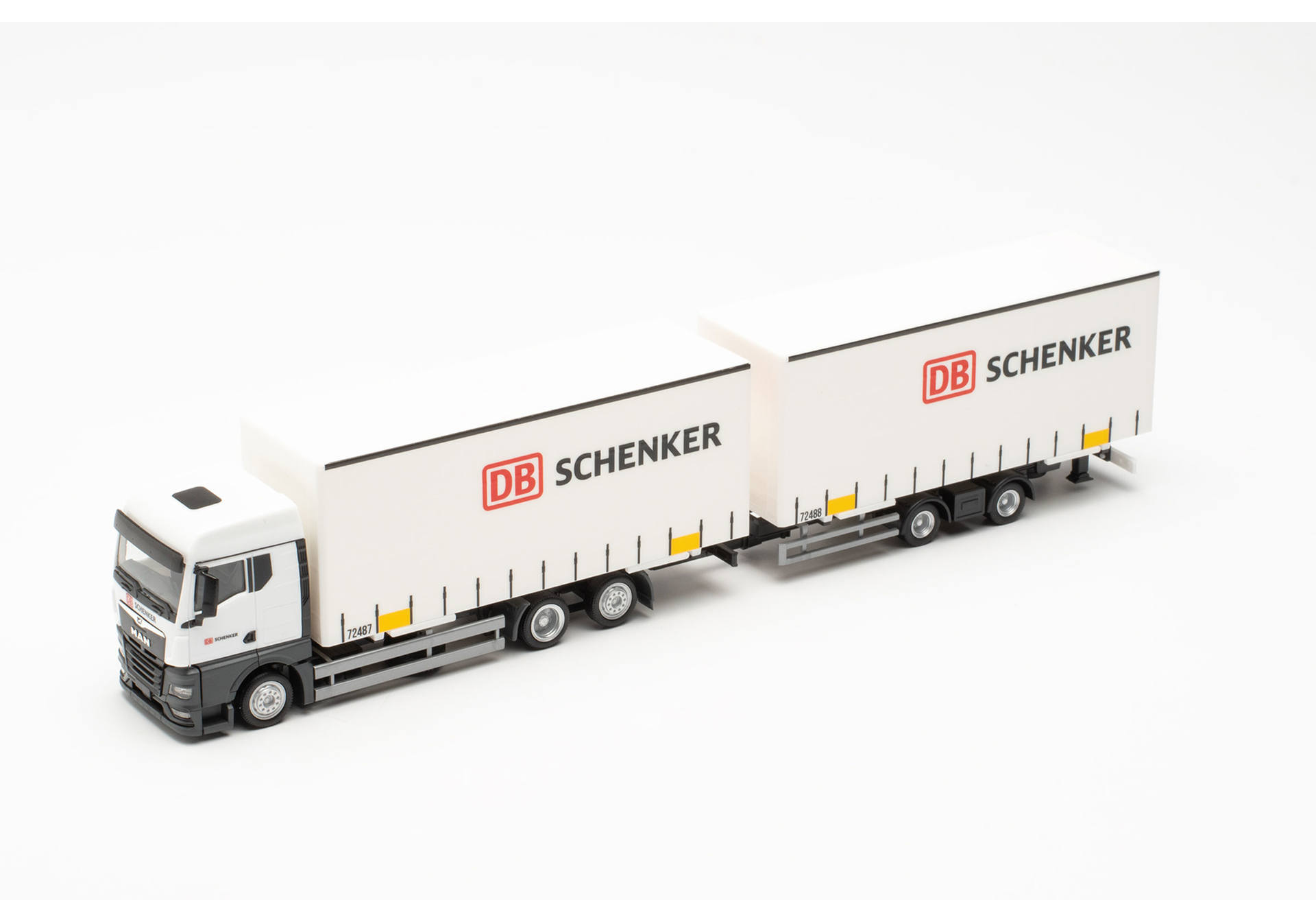 MAN TGX GM Volumen-Wechselplanen-Hängerzug „DB Schenker“