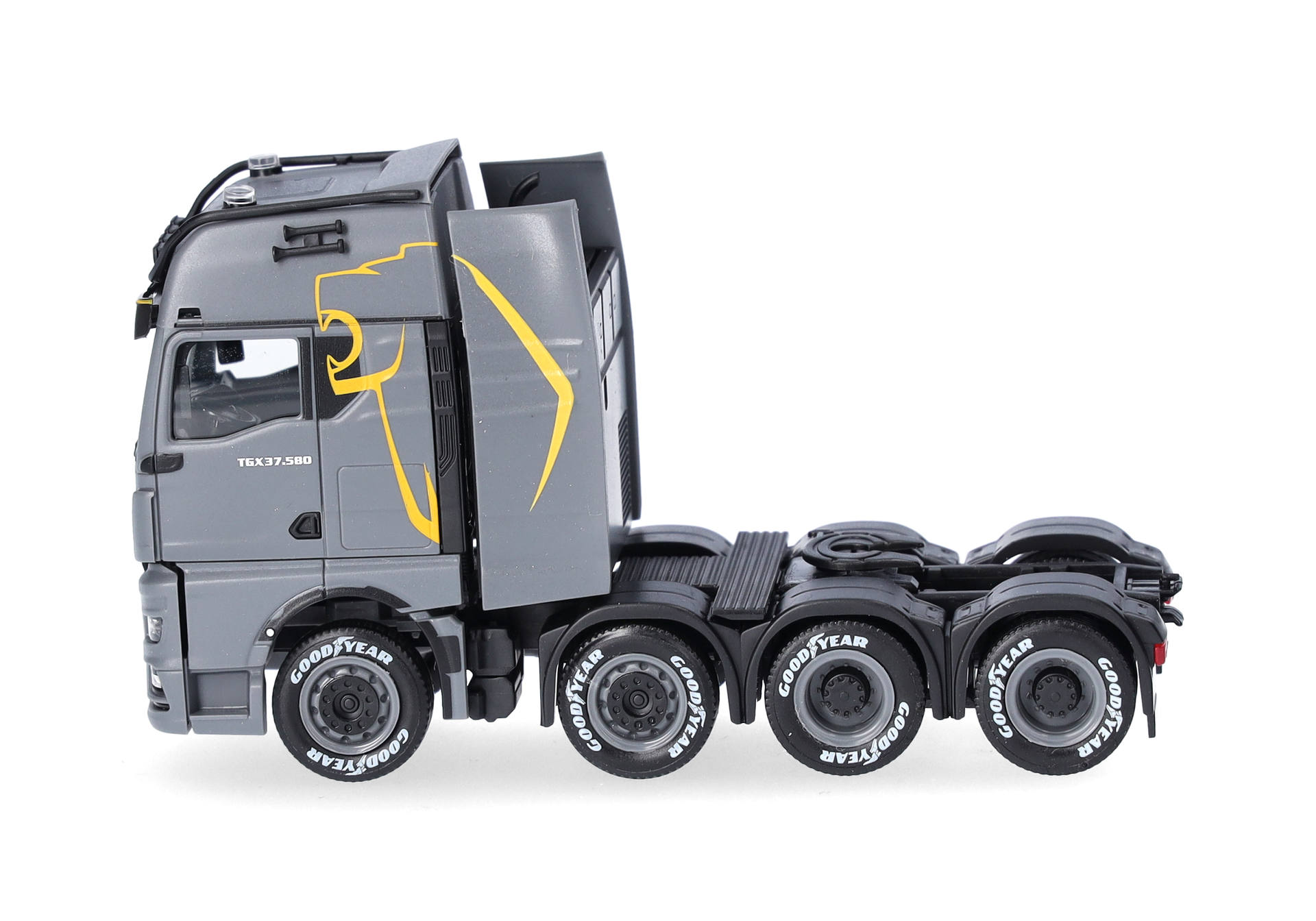 MAN TGX GX heavy-duty rigid tractor 4axles, grey