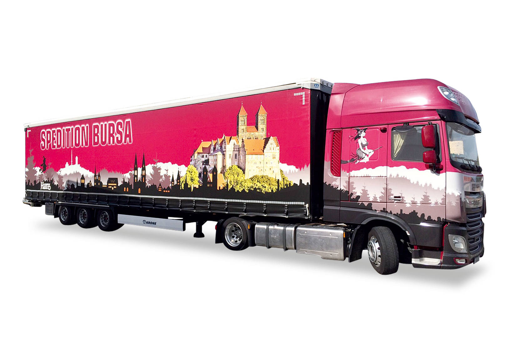 DAF XF Euro 6 SSC lowliner semitrailer "Bursa"