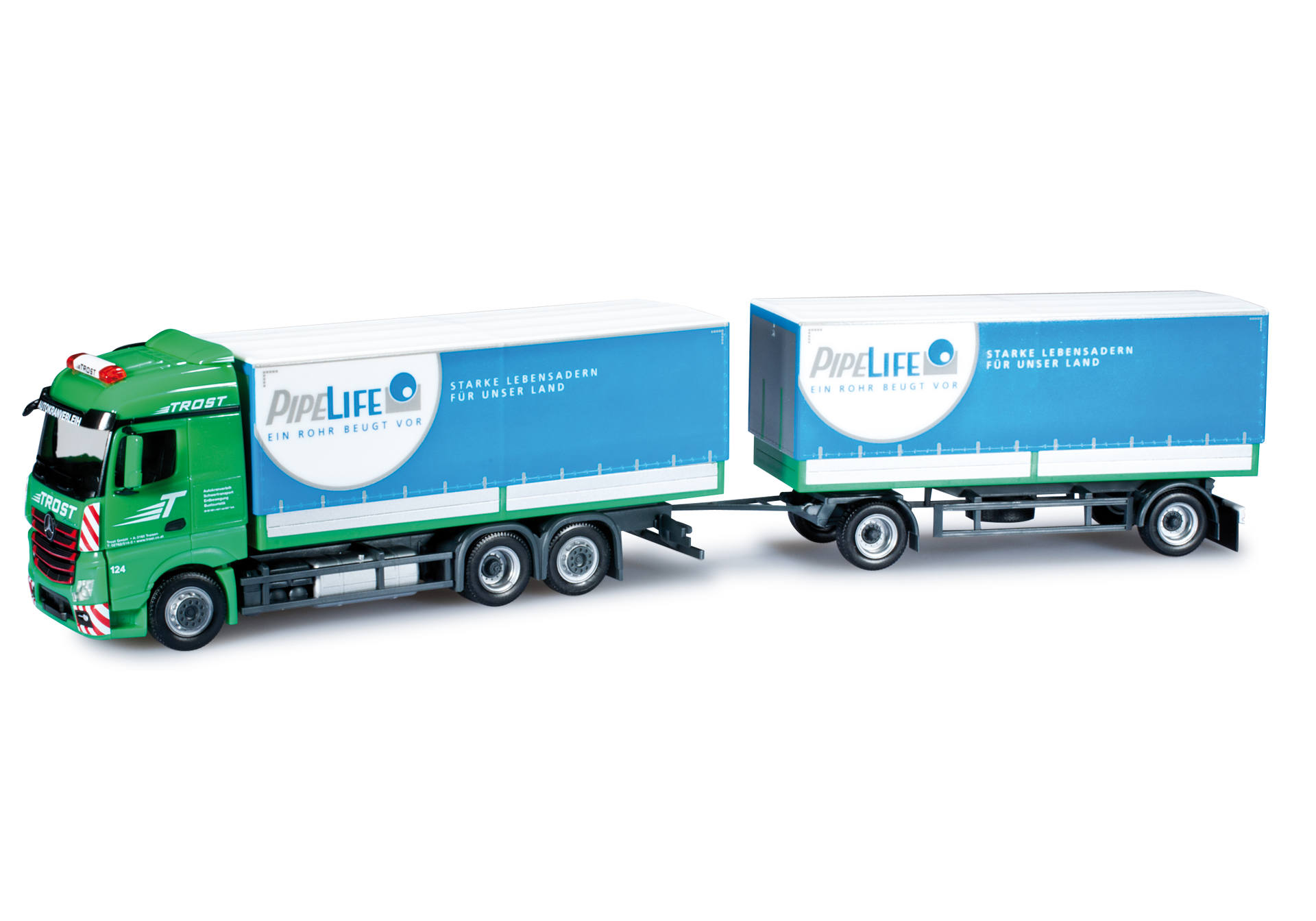Mercedes-Benz Actros Streamspace Planen-Hängerzug "Trost"