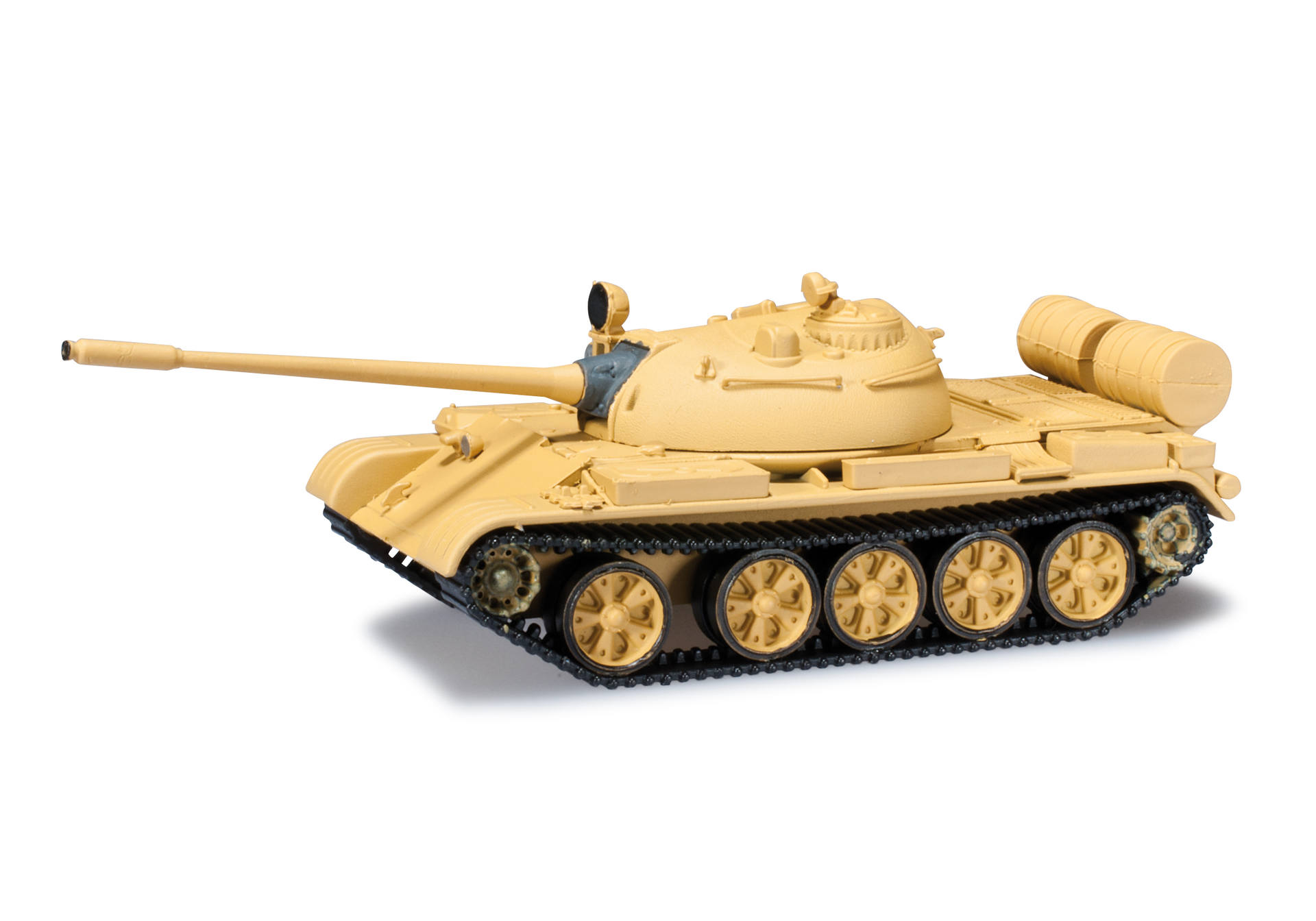 Battle tank T 55, sand beige
