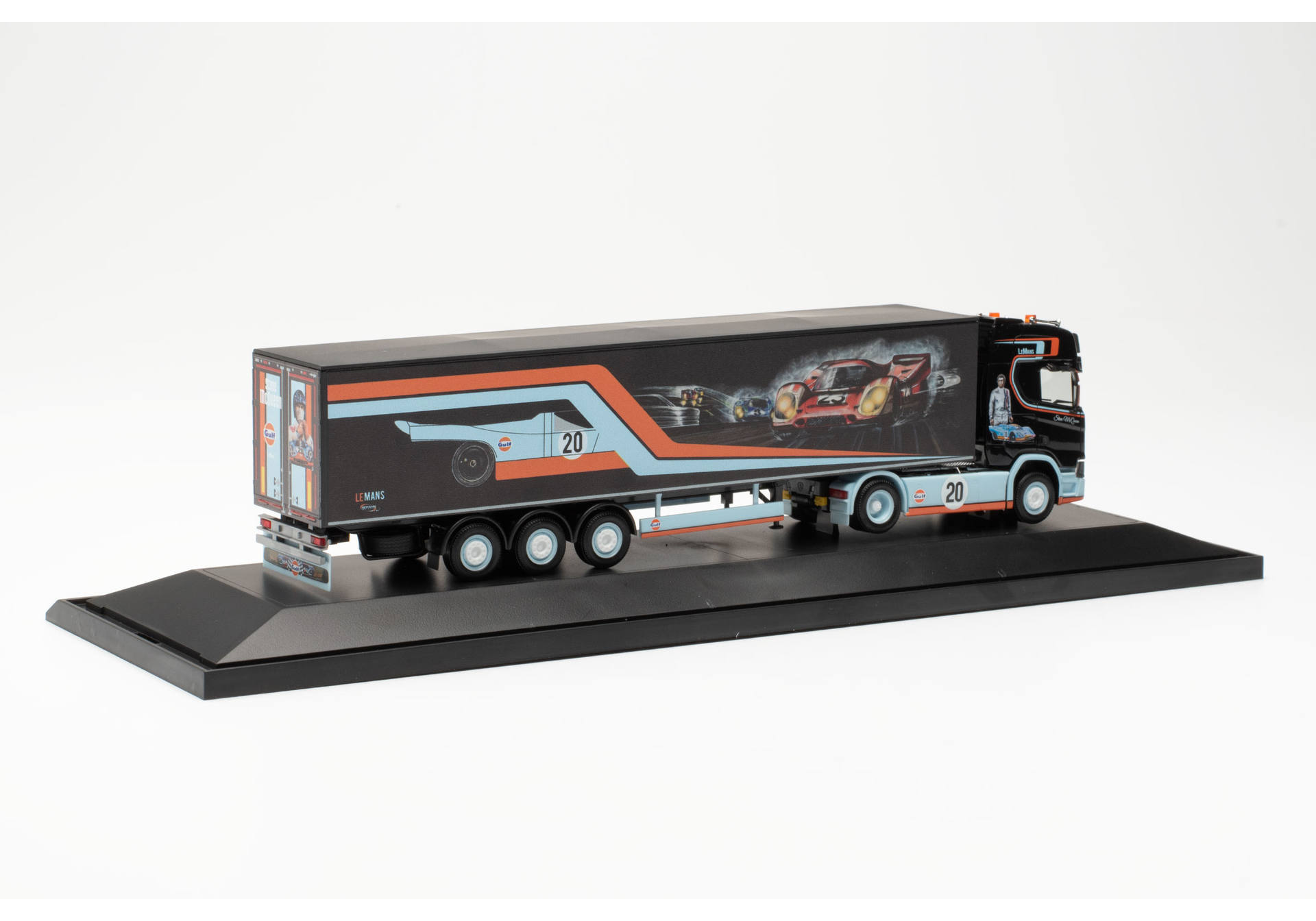 Scania CR 20 HD walking floor semitrailer "Repinski / Le Mans" (Poland/Kosciernzyna)