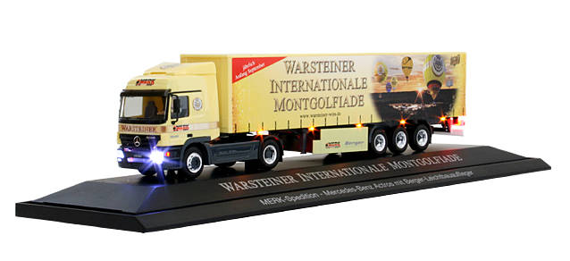 Mercedes-Benz Actros L Gardinenplanen-Sattelzug "Warsteiner", SCENIX