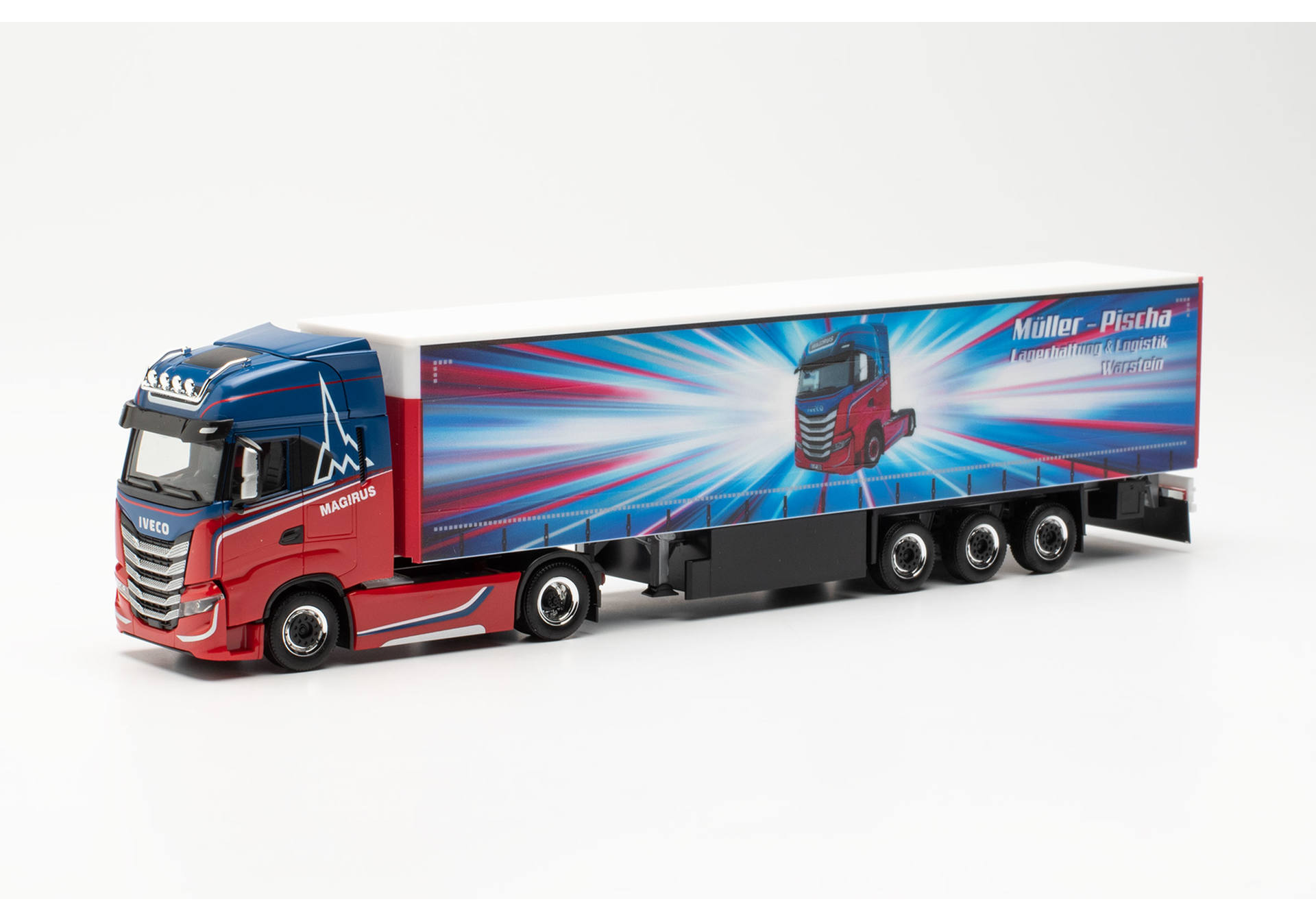 Iveco S-Way curtain canvas semitrailer Müller Warstein