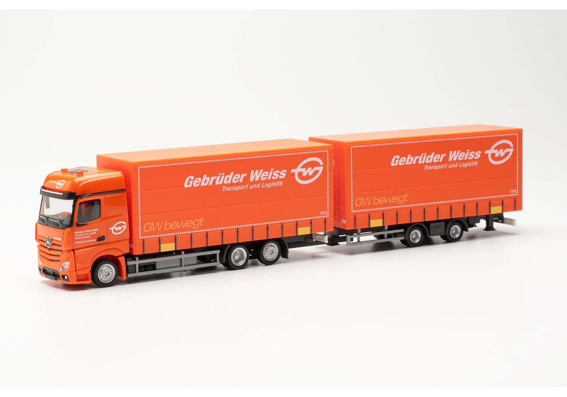 Mercedes-Benz Actros Bigspace `18 volume curtain canvas truck „Gebrüder Weiss“ (Österreich/Lauterbach