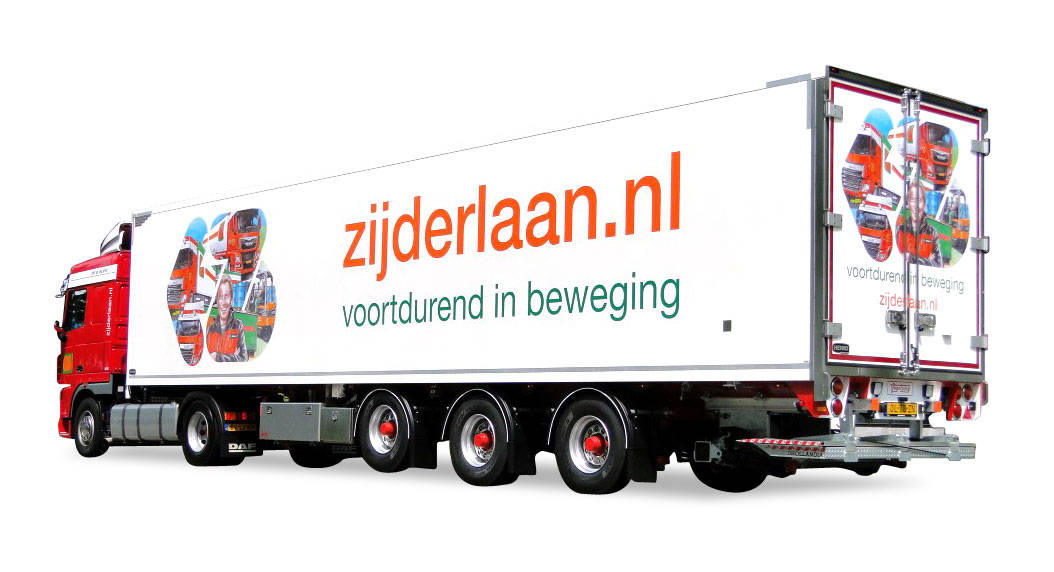 DAF XF 105 box semitrailer "Zijderlaan"